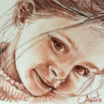 Portrait pastels secs